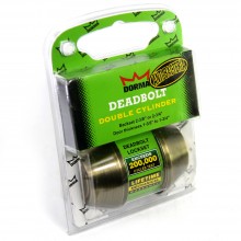 Dorma Single Cylindrical Deadbolt DB302 Single Finishes US5 Standard Satin Brass